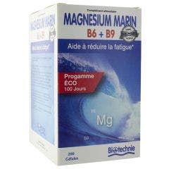 Magnesium Marin B6 B9 2x100 Gelules Biotechnie
