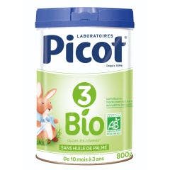 3 Lait En Poudre Croissance 10 Mois A 3 Ans Bio 800g Picot