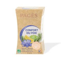 Infusion Confort Du Foie Bio 20 Sachets Pagès