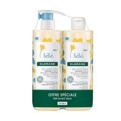 Gel Lavant Doux 2x500ml Bébé Klorane