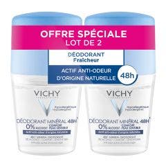 Peaux Sensibles 48h 2x50ml Déodorant Mineral Roll-on Vichy