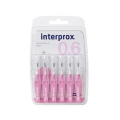 Brossettes Interdentaires 0,6mm Nano X6 Interprox