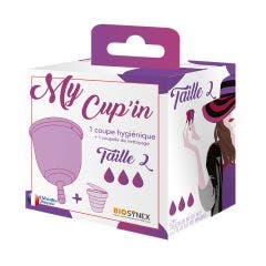My Cup'in 1 Coupe Hygienique + 1 Coupelle De Nettoyage Taille 2 Biosynex