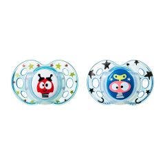Sucette Symetrique X2 Fun 18 - 36 Mois Tommee Tippee