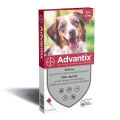 Pipettes Pour Chien Moyen De 10 A X4 25kg Advantix