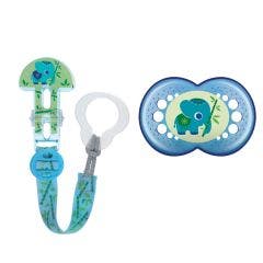 Sucette Anatomique + Attache Sucette 6 Mois Et Plus Mam