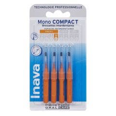 Brossettes Interdentaires 1.2mm Orange X4 Mono Compact Inava