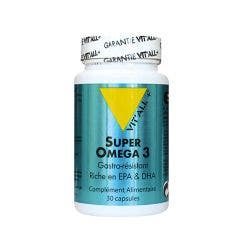Super Omega 3 Riche En Epa & Dha 30 capsules Vit'All+