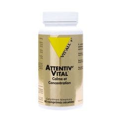 Attentiv'Vital Calme Et Concentration x 60 Comprimés Vit'All+
