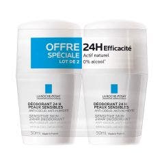 Roll-on 24h 2x50ml Déodorants Physiologiques La Roche-Posay