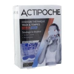 Coussin Thermique Microbilles Yeux Et Tempes 24x8cm Actipoche