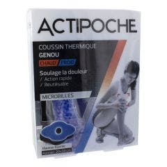 Coussin Thermique Microbilles Genou 20x30cm Actipoche