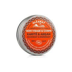 Beurre De Karite Et Huile D'argan Bio Les Karites D'afrique 100ml Oleanat