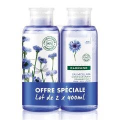 Eau Micellaire Rituel Visage Yeux Levres 2x400ml Bleuet Visage Yeux Levres Klorane