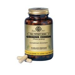 Ginseng Coreen Panax Fph 50 Gelules Vegetales Solgar