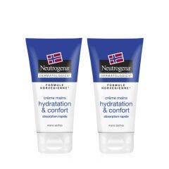 Creme Mains Hydratation Et Confort Absorption Rapide 2x75ml Neutrogena