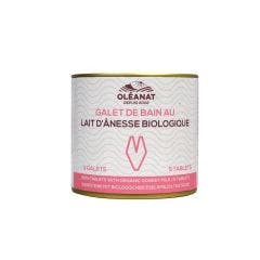 Galets Effervescents Bain Lait D'anesse 5x25g Oleanat