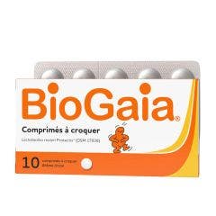 Comprimes A Croquer X10 Arome Citron Biogaia