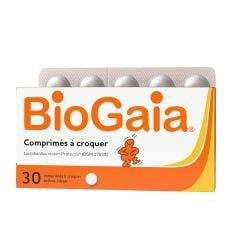 Comprimes A Croquer X30 Arome Citron Biogaia