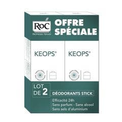 DEODORANT STICK TRANSPIRATION MODEREE 2X40ML KEOPS ROC