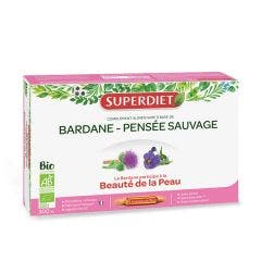 Bardane Et Pensee Sauvage 20 Ampoules 15 ml Superdiet