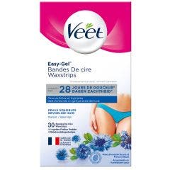 Bande De Cire Maillot Et Aisselles X30 Peaux Sensibles Veet