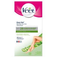 Bandes De Cire Corps Et Jambes X40 Peaux Seches Veet
