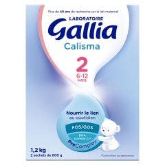 Lait En Poudre 6 A 12 Mois Calisma 2 2x600g Gallia