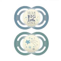 Sucettes Symetriques En Silicone Collection Perfect Nuit X2 18 Mois Et Plus Mam