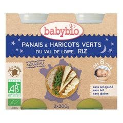 Bonne nuit Mes 1ers Morceaux Fondants Bio 2x200g Dès 8 Mois Babybio