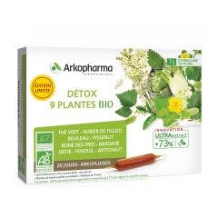 Detox 9 Plantes 20 Ampoules 200ml Arkofluides Arkopharma