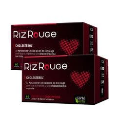 Levure De Riz Rouge 2x60 Comprimes Cholesterol Sante Verte