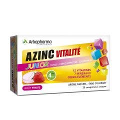 Vitamines C & E, Zinc 30 comprimés Azinc Junior Goût Fraise Arkopharma