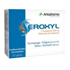 Surmenage & Fatigue Valériane, Vitamine B6 60 gélules Séroxyl Arkopharma