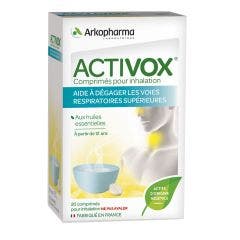 Nez et Gorge Huiles Essentielles 20 Comprimés Pour Inhalation Activox Arkopharma