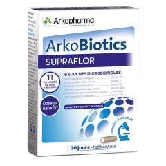 Supraflor Probiotiques 30 gélules Arkobiotics Arkopharma