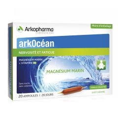 Magnésium Marin & Vitamine B6 Goût Caramel 20 Ampoules Arkocéan Arkopharma