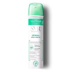 Spray Vegetal Deodorant Anti Humidite 48h 75 ml Spirial Svr