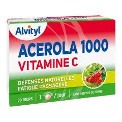 Acerola 1000 Vitamine C 30 Comprimes A Croquer Alvityl