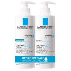 Baume Relipidant 2x400ml Lipikar Peaux A Tendance Eczema Atopique La Roche-Posay