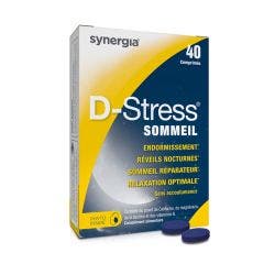 D-stress Sommeil 40 Comprimes Synergia