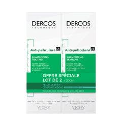 Shampooing Anti-pelliculaire Cheveux Normaux A Gras 2x200ml Dercos Vichy