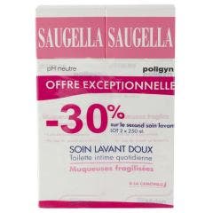 Toilette Intime Quotidienne Poligyn Muqueuses Fragilisees 2x250ml Poligyn Saugella