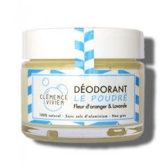 Deodorant Naturel Creme Le Poudre Aux Huiles Essentielles Lavande Et Fleur D'oranger 50g Clemence&Vivien