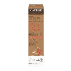 Spray Protection Solaire Spf50 Bio Visage Et Corps 125ml Cattier