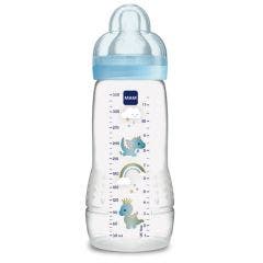 Biberon En Plastique Tétine Débit X Ultra Douce 330 ml 2eme Age 6 Mois Et Plus Mam