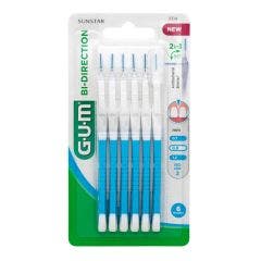 Brossettes Interdentaires 0.9mm X6 Proxabrush Bi-direction Gum