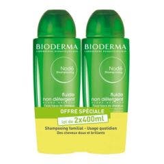 Shampooing doux 2x400ml Node Cuir chevelu sensible Bioderma