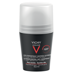 Déodorant Anti Transpirant Efficace 72h Contrôle Transpiration 50ml Homme Vichy