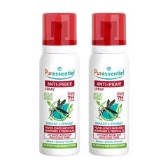 Spray Repulsif Apaisant Anti-moustiques 2x75ml Anti-Pique Adultes et Enfants Puressentiel